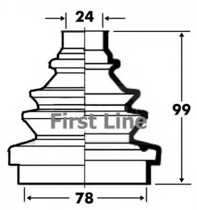 Пыльник, приводной вал FIRST LINE купить