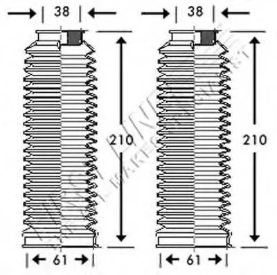 Пыльник, рулевое управление FIRST LINE купить