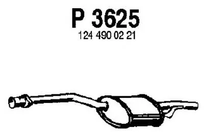 Средний глушитель выхлопных газов FENNO купить