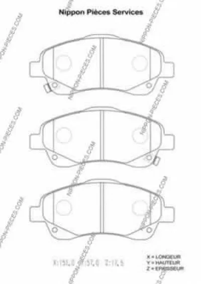 Комплект тормозных колодок, дисковый тормоз NPS купить