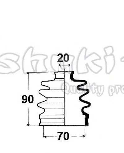 Комплект пылника, приводной вал ASHUKI купить