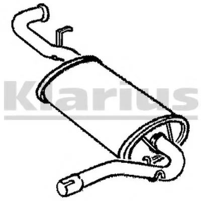 Глушитель выхлопных газов конечный KLARIUS купить