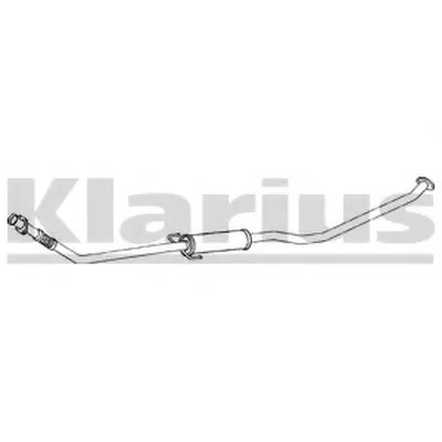 Средний глушитель выхлопных газов KLARIUS купить