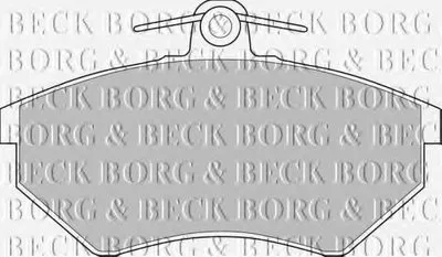Комплект тормозных колодок, дисковый тормоз BORG & BECK купить