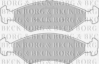 Комплект тормозных колодок, дисковый тормоз BORG & BECK купить