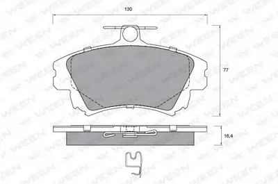 Комплект тормозных колодок, дисковый тормоз WEEN купить