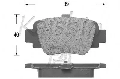 Комплект тормозных колодок, дисковый тормоз KAISHIN купить