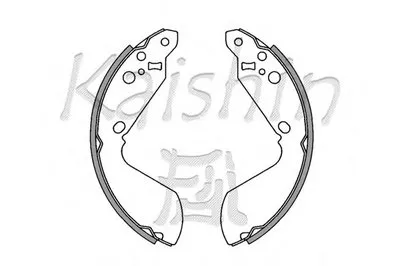 Комплект тормозных колодок KAISHIN купить