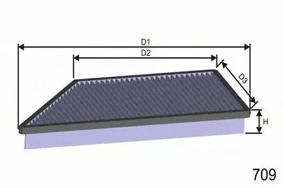 Фильтр, воздух во внутренном пространстве MISFAT MISFAT купить