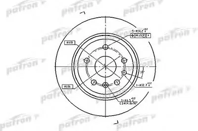 Тормозной диск PATRON купить