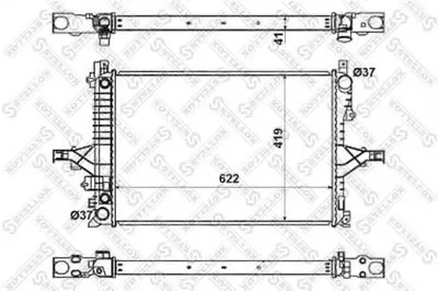 Радиатор, охлаждение двигателя STELLOX купить