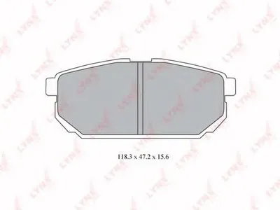 Комплект тормозных колодок, дисковый тормоз LYNXauto купить