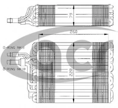 Испаритель, кондиционер ACR купить
