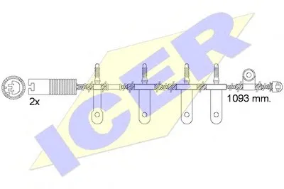 Сигнализатор, износ тормозных колодок ICER купить