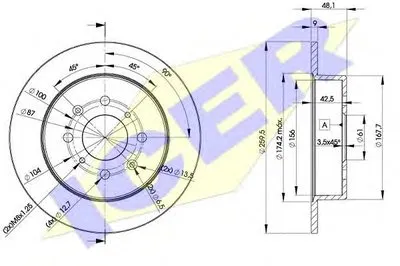 Тормозной диск ICER купить