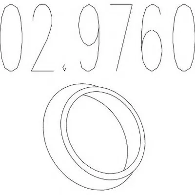 Уплотнительное кольцо, труба выхлопного газа MTS купить