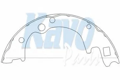 Комплект тормозных колодок KAVO PARTS купить