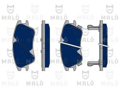 Комплект тормозных колодок, дисковый тормоз MALÒ купить