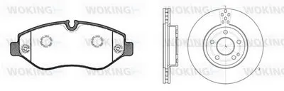 Комплект тормозов, дисковый тормозной механизм WOKING купить