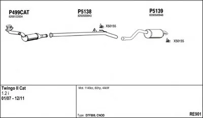 Система выпуска ОГ FENNO купить