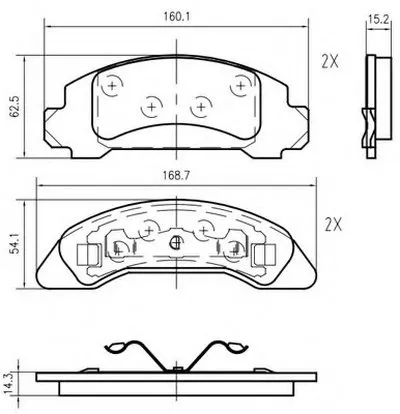 Комплект тормозных колодок, дисковый тормоз VEMA купить