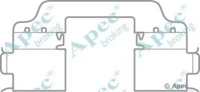 Комплектующие, тормозные колодки APEC braking купить