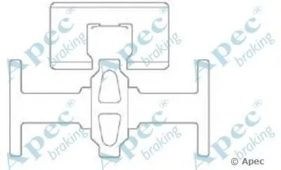 Комплектующие, тормозные колодки APEC braking купить