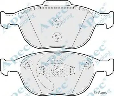 Комплект тормозных колодок, дисковый тормоз APEC braking купить