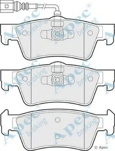 Комплект тормозных колодок, дисковый тормоз APEC braking купить