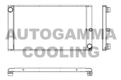 Радиатор, охлаждение двигателя AUTOGAMMA купить