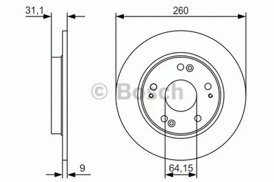 Тормозной диск BOSCH купить