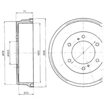 Тормозной барабан DELPHI купить