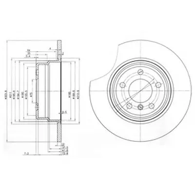 Тормозной диск DELPHI купить