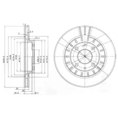 Тормозной диск DELPHI купить