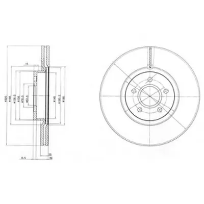 Тормозной диск DELPHI купить