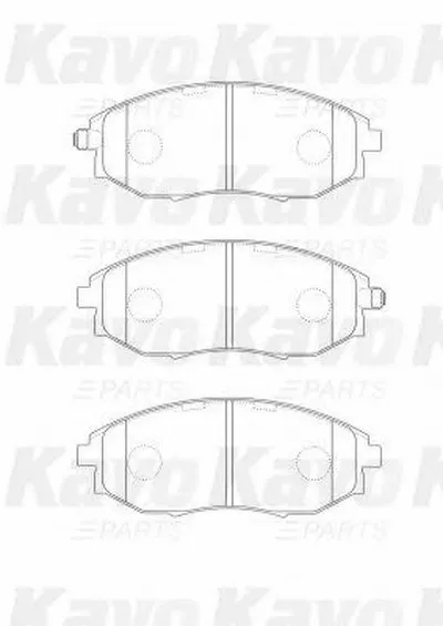 Комплект тормозных колодок, дисковый тормоз MK KASHIYAMA KAVO PARTS купить