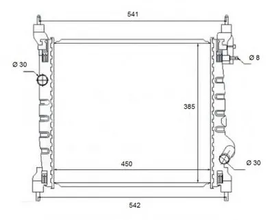 Радиатор, охлаждение двигателя NRF купить