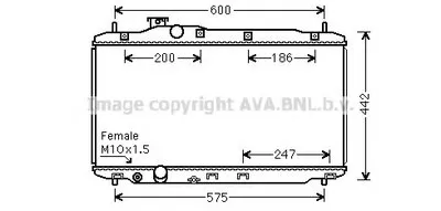 Радиатор, охлаждение двигателя AVA QUALITY COOLING купить