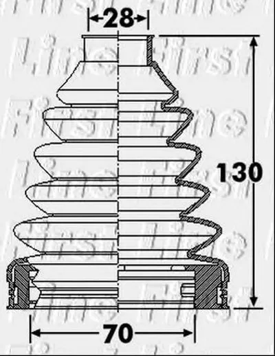 Пыльник, приводной вал FIRST LINE купить