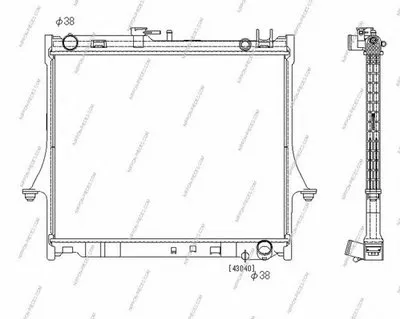 Радиатор, охлаждение двигателя NPS купить