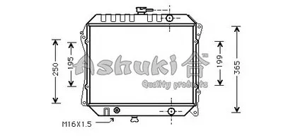 Радиатор, охлаждение двигателя ASHUKI купить