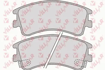 Комплект тормозных колодок, дисковый тормоз VILLAR купить