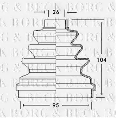 Пыльник, приводной вал BORG & BECK купить