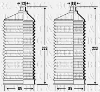 Пыльник, рулевое управление BORG & BECK купить