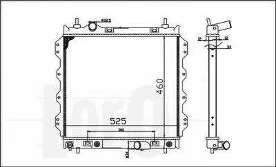 Радиатор, охлаждение двигателя LORO купить