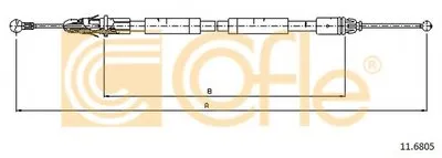 Трос, стояночная тормозная система COFLE купить