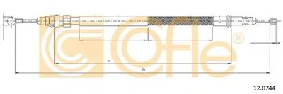 Трос, стояночная тормозная система COFLE купить