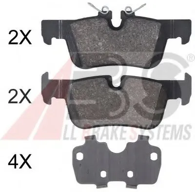 Комплект тормозных колодок, дисковый тормоз A.B.S. купить