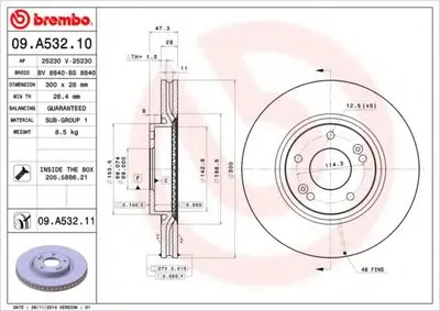 Тормозной диск COATED DISC LINE BREMBO купить