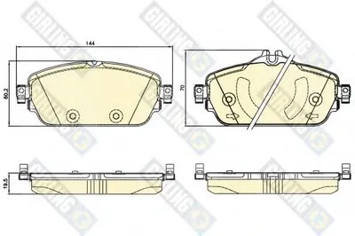 Комплект тормозных колодок, дисковый тормоз GIRLING купить